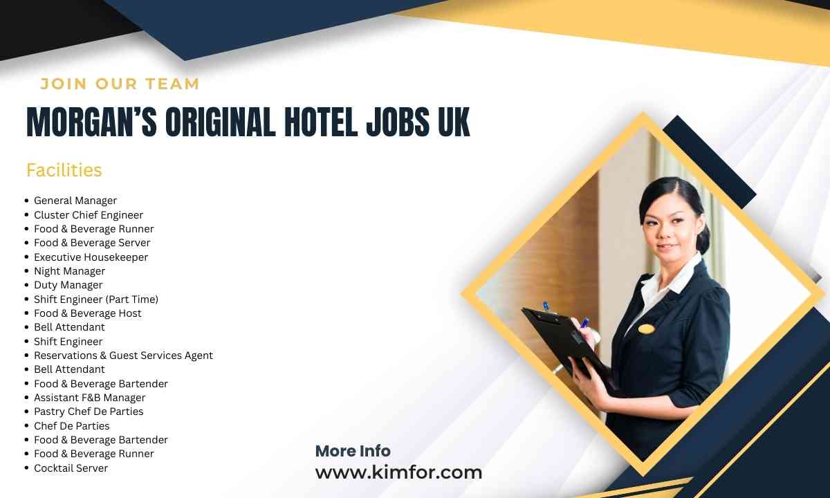 Morgan’s Original Hotel Jobs UK